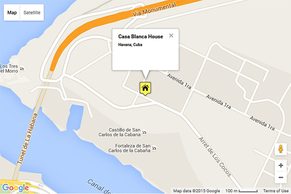 Map to Havana Casablanca